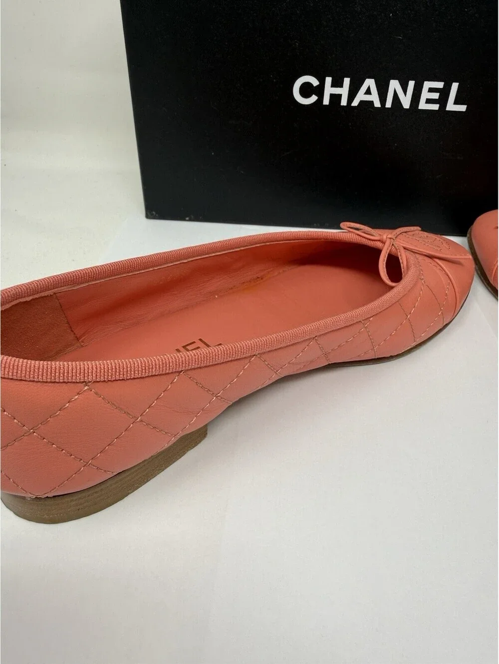 Chanel  Coral Ballet Flats 39